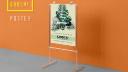 Poster voor zakelijke klanten om meer sfeer op kantoor te brengen met planten
